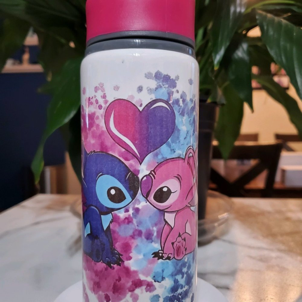 Stitch & Angel 20 oz Sport Water Bottle 🎉sale